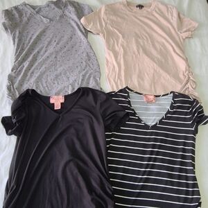 Gilli Black and White Striped Short Sleeve Tee